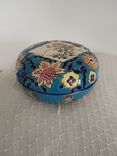 Longwy Enamel Candy Jar