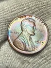 1909 Lincoln Penny High Grade Toned AU Coin