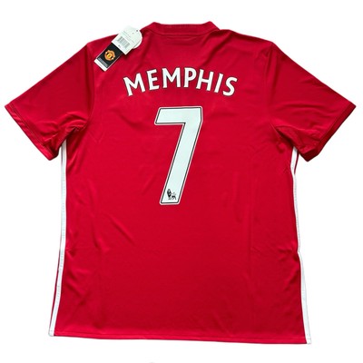 2016/17 Manchester United Home Jersey #7 Memphis Depay XL adidas