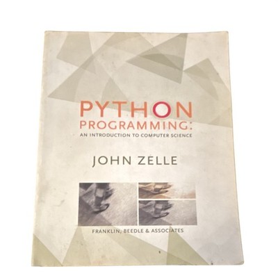 Franklin Beedle Python Programming Intro John Zelle Paperback Computer Science
