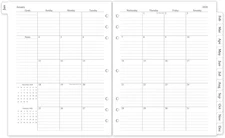2026 Monthly Planner Refill, A4 Letter Size Planner Inserts for 7 Ring, 8.5"X11"