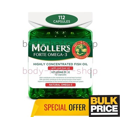 Mollers Omega-3 Forte Norwegian Formula Hochkonzentriertes Fischöl 112 Kapseln