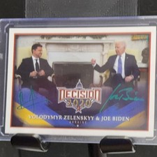 Decision 2020 Volodymyr Zelenskyy & Joe Biden Autograph 2022 Trading Card 1/3
