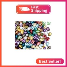 SCARA BEADS GET INSPIRED 2.1oz 60g Two Hole Seed Beads SuperDuo 2.5x5 mm, Past