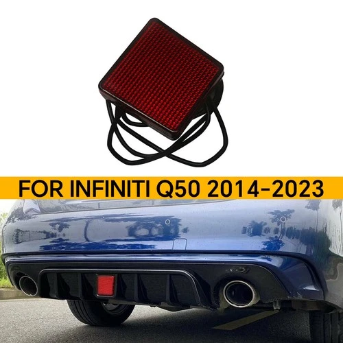 LED Rear Bumper Diffuser Brake Light Signal Lamp For Infiniti Q50 2014-2023 NewA
