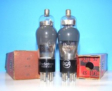 n.57 radio RCA NOS amplificatore audio valvole 2 valvole testato forma ST 257 57