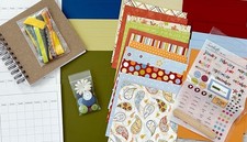CUSTOM 6x6 KIT Album Paper AccentsYEAR IN MY LIFE Scrapbook JUNK JOURNAL LOT