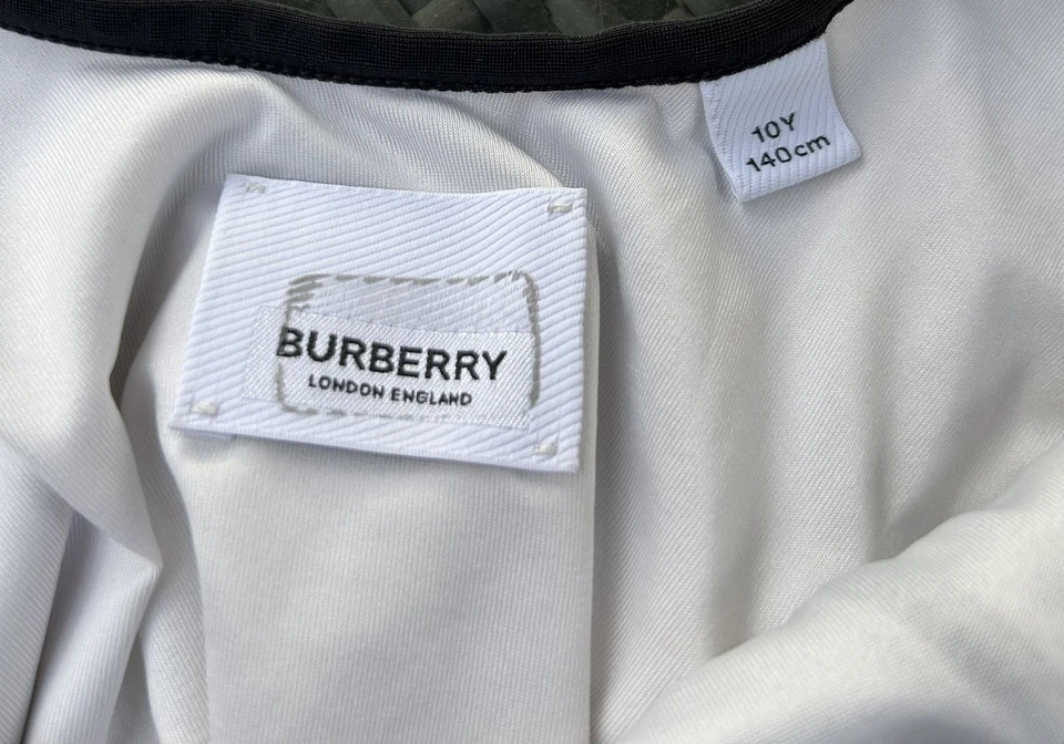 Traje de baño Burberry Kids Nigella a cuadros contrastados de nailon 1 pieza talla 10 años $260 Foto 2 de 4