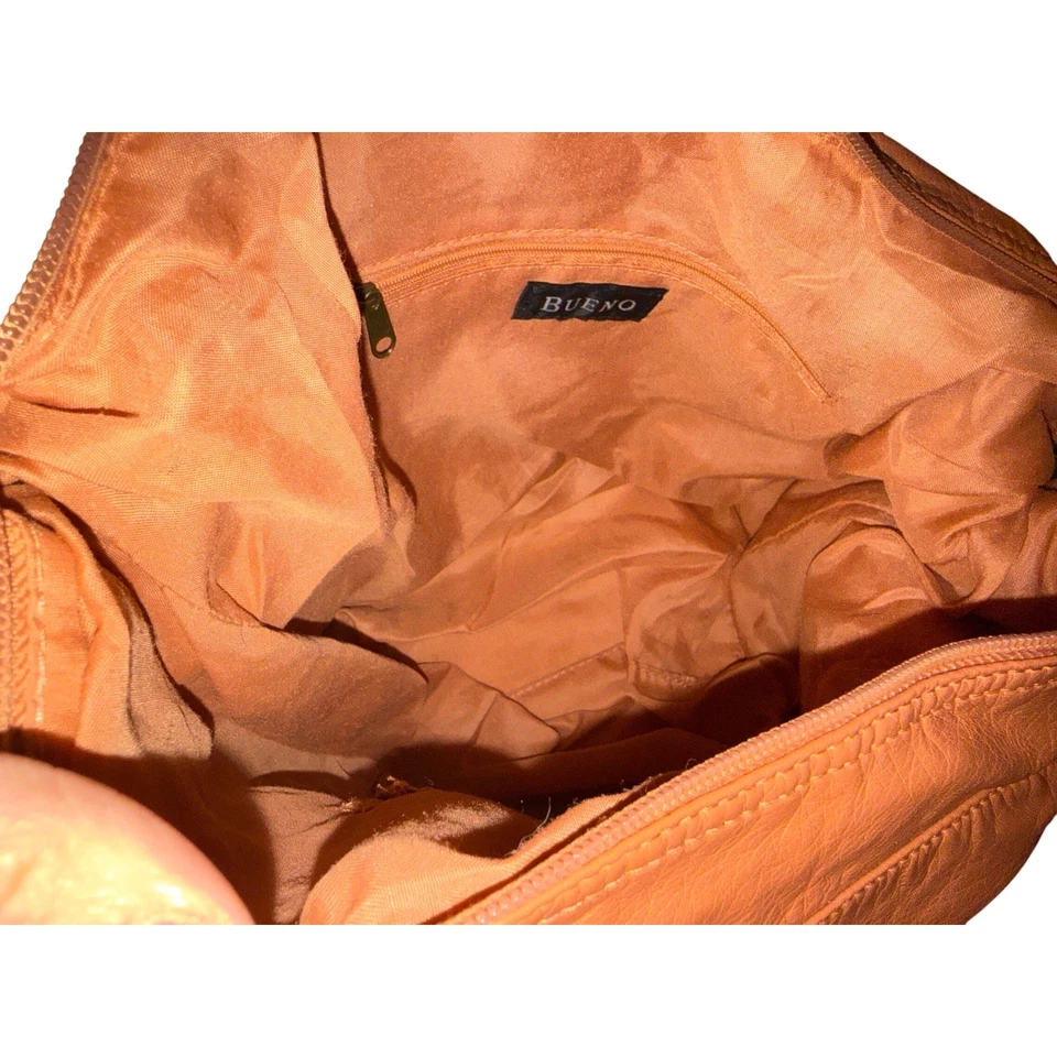 Bolso de Hombro BUENO Coral Rosa Imitación Cuero Bandolera Hobo Cartera Foto 3 de 4