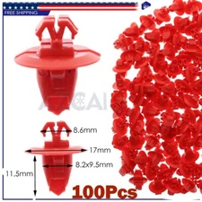 10mm Hole Fender Flare Hood Moulding Retainer Clips For Toyota 4Runner 100Pcs