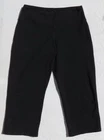 PRANA Women’s Black Supplex Nylon Yoga Looser Fit Cropped Pants size S
