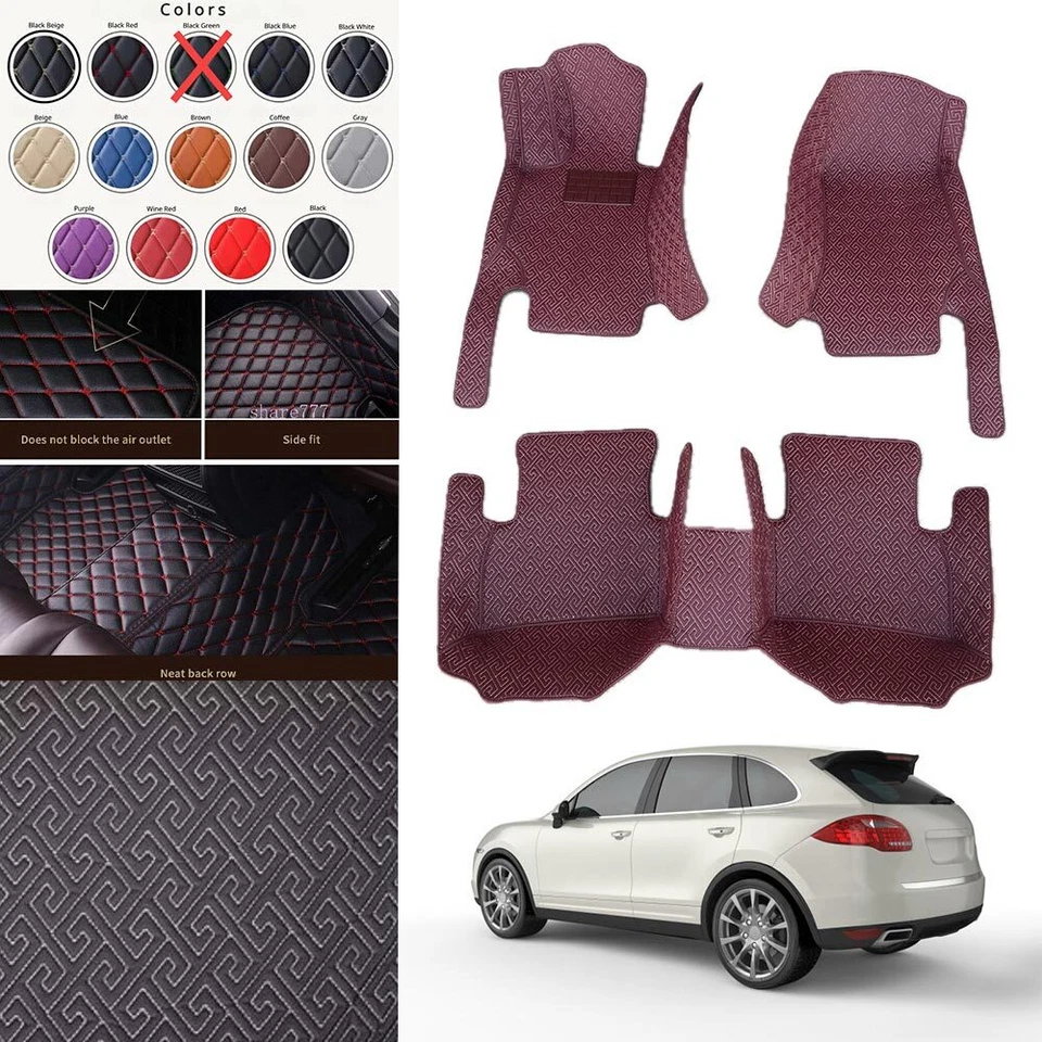 For Renault All Models Car Floor Mats Carpets Leather Waterproof 2000-2023 Rug Foto 3 de 4