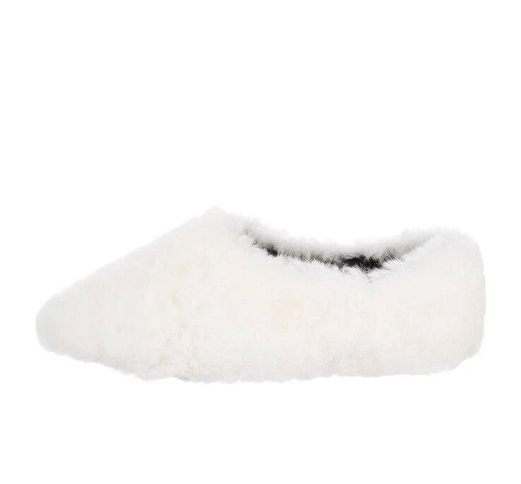 Mocassim de pele aconchegante Celine Mules novo em folha sem caixa $800 IT 34 Phoebe Philo