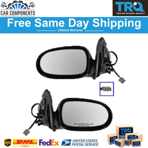 TRQ New Power Side View Door Mirrors Left & Right Side Set For 2000-2006 Nissan