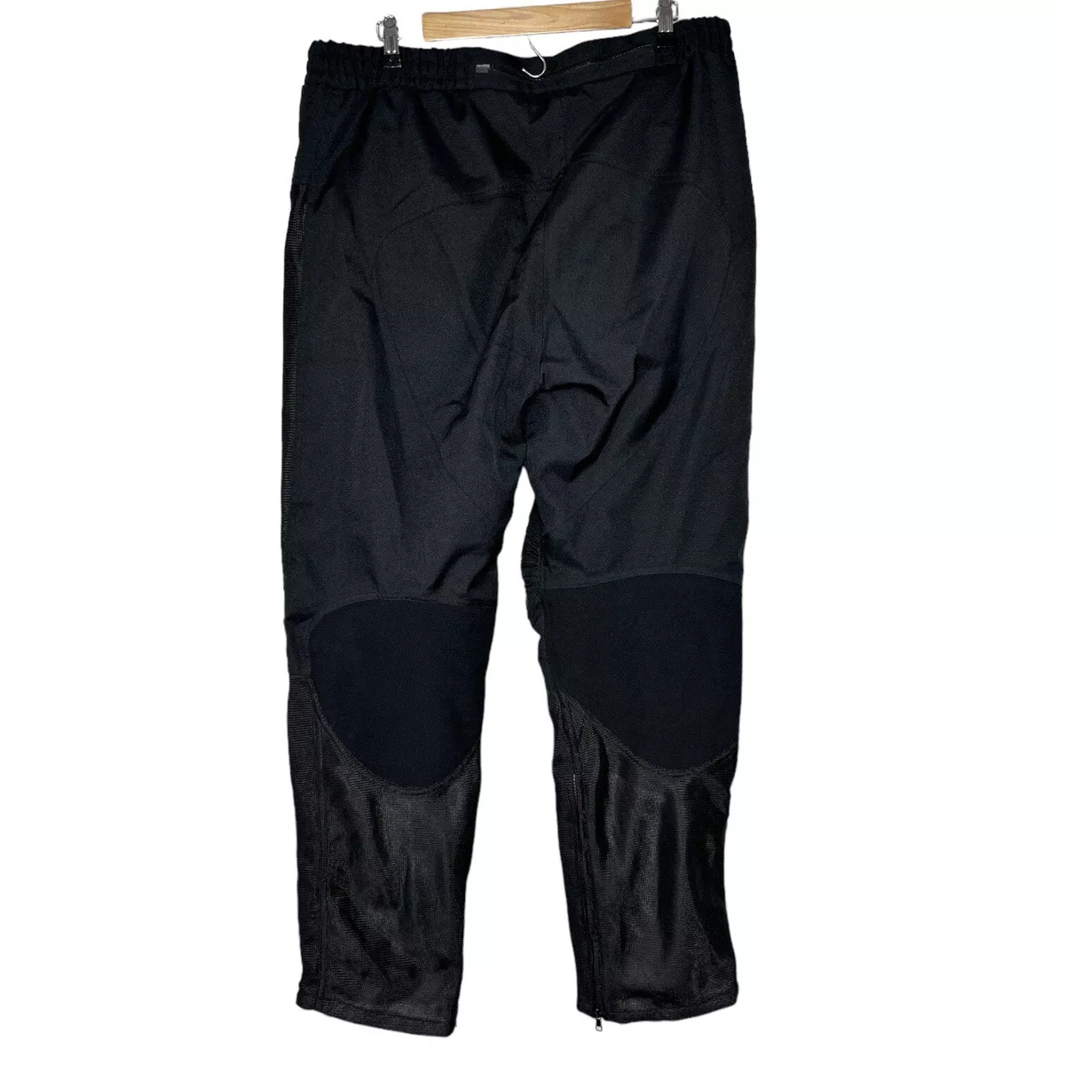 Teknic Motorcycle Pants Black 36 30 Padded Hips Knee Mesh Black Adjustable