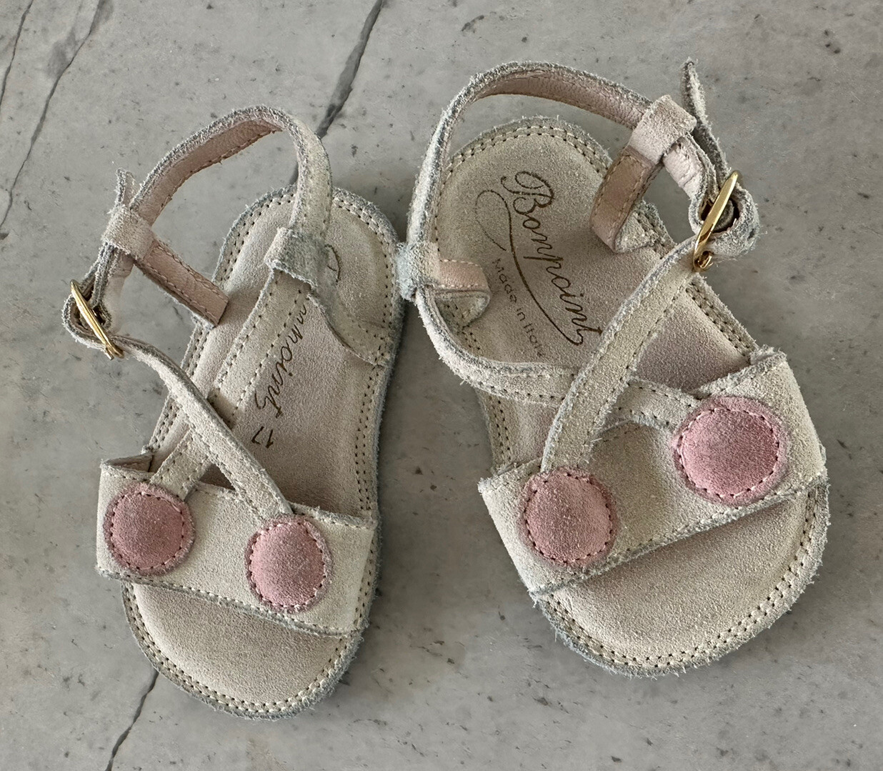 Bonpoint baby shoes, size 17