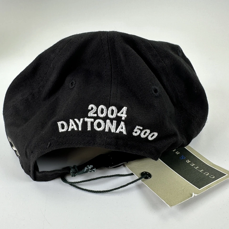 复古雪佛兰帽子黑色红色 2004 Daytona 500 刀具和扣带 NOS — 第 2/4 张图片