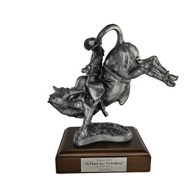 Fred Fellows A Hard Act To Follow Statue Cowboy Western Bull Rider 220/535