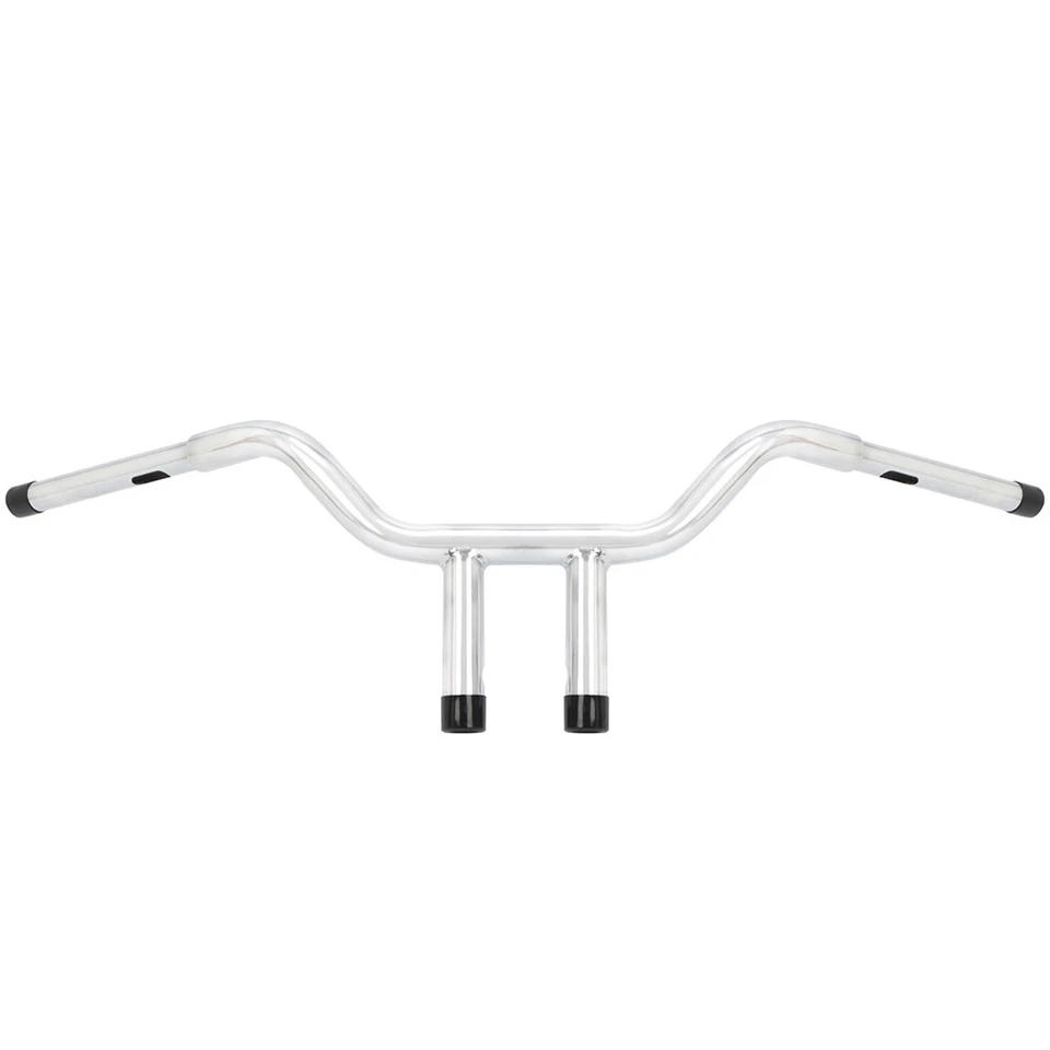 Manillar cromado de 10" de elevación en T de 1-1/4" apto para Harley Dyna Street Bob Softail Foto 4 de 4
