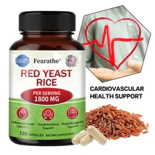 Red Yeast Rice 1800Mg – Heart, Cardiovascular Health, Improved Blood Circulation