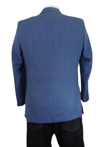 Authentic Gianni Versace Blue Pin Check Nailhead Tweed Sport Coat US 42 R New - Picture 11 of 16