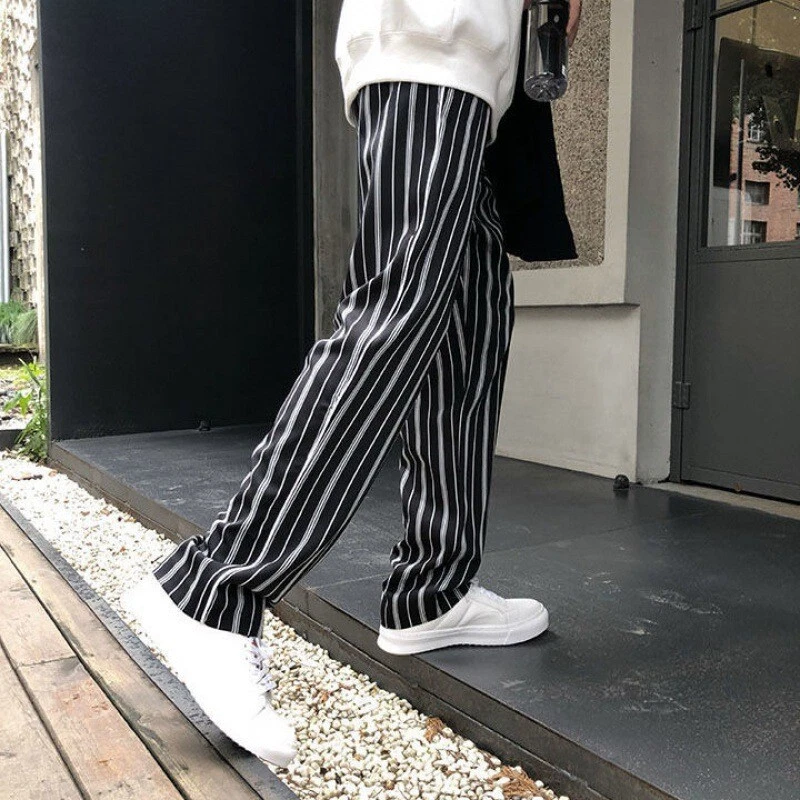 Gray striped hotsell pants outfit