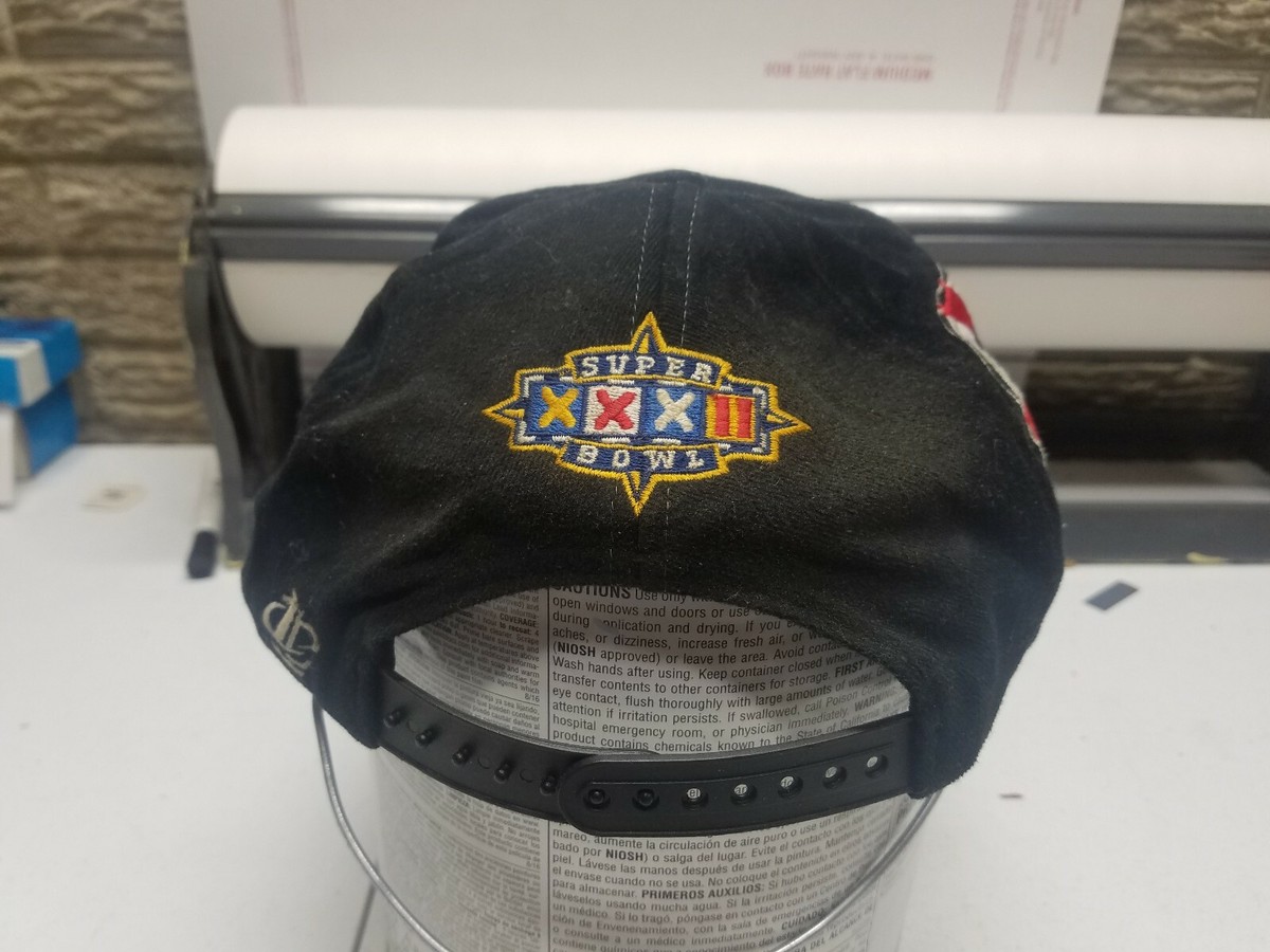 帽子 90s LOCKER ROOM CAP DeadStock SUPER BOWL Super Bowl XXXII 32 Champions 1998 Rare Locker Room Cap Hat