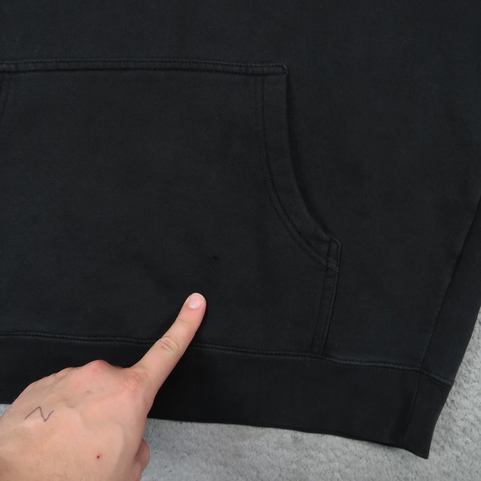 复古 Santa Cruz 连帽衫男式中号滑板黑色 Y2K 90 年代套衫运动衫 OJ NHS — 第 2/4 张图片