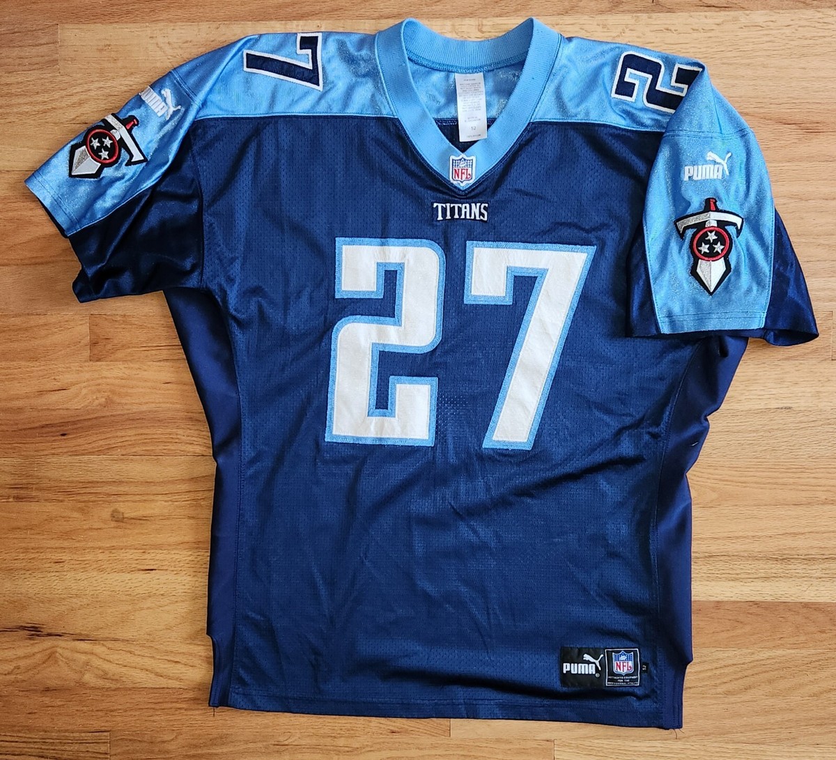 AUTHENTIC* PUMA 1999 Tennessee TITANS GEORGE Jersey 52 vintage