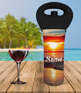 personalized wine cooler bag