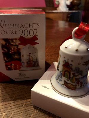 Hutschenreuther Weihnachtsglocke 2002 OVP,  Motiv Hansestadt limit. Auflage