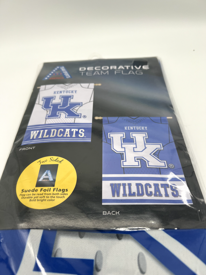 Kentucky Wildcats Suede Flag Two Sided 29" x43" NCAA Team Sports