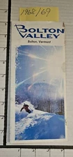 1968/69 BOLTON VALLEY SKI AREA BROCHURE W/TRAIL MAP INSIDE.  VG-  cond. SEE DESC