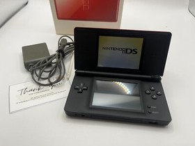 Nintendo DS Lite Console W/Charger USG-001 Crimson Red/Black English