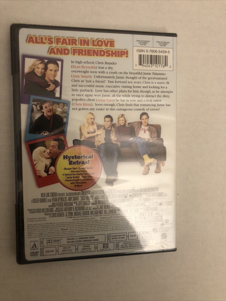 4 Romantic-Comedy DVDs, Just Friends(2006), Post Grad(2009 4 Romantic-Comedy DVDs, Just Friends(2006), Post Grad(2009