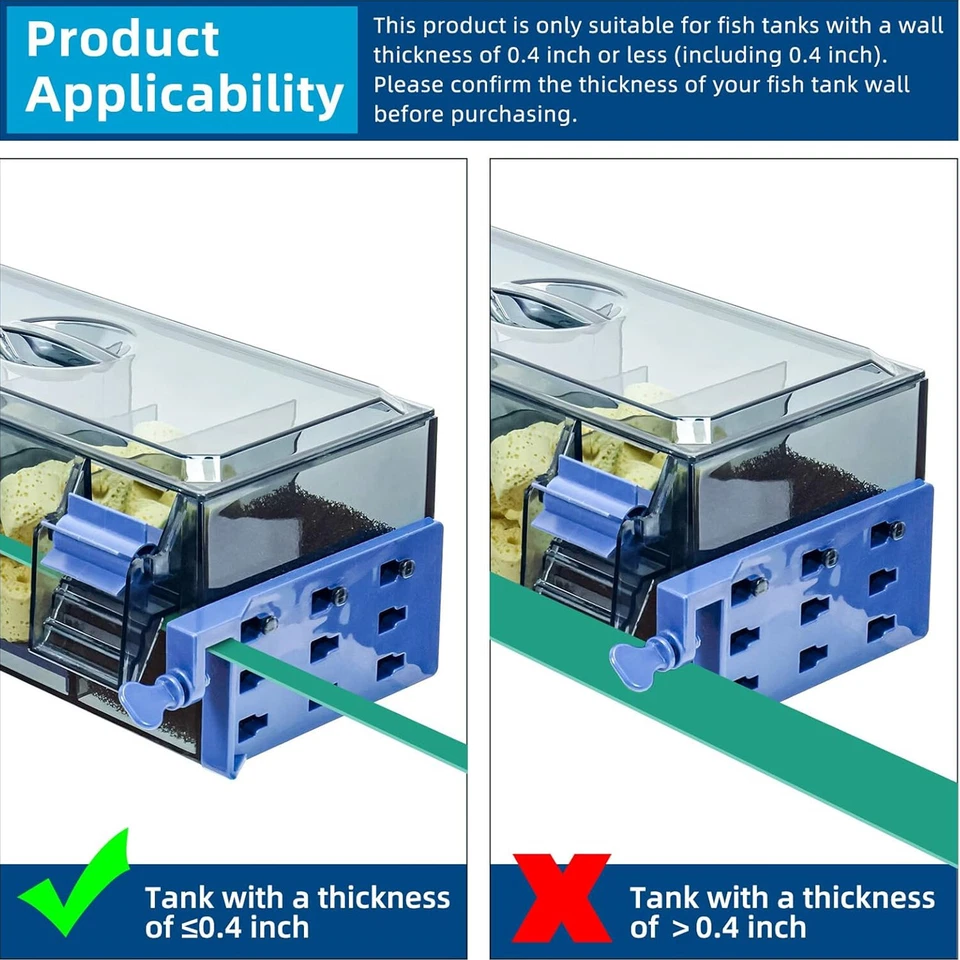 Multi-Layer Aquarium Filter for 5-30 Gallon Fish Tanks Oxygenating Water Wheel - Image 3 of 4