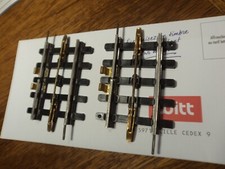 JeP  rails 1/4 Cr DE 0 2 quarts droits crocodile en BE d'usage