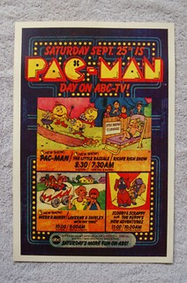 ABC Saturday Morning TV show promotional poster 1982 Pac Man