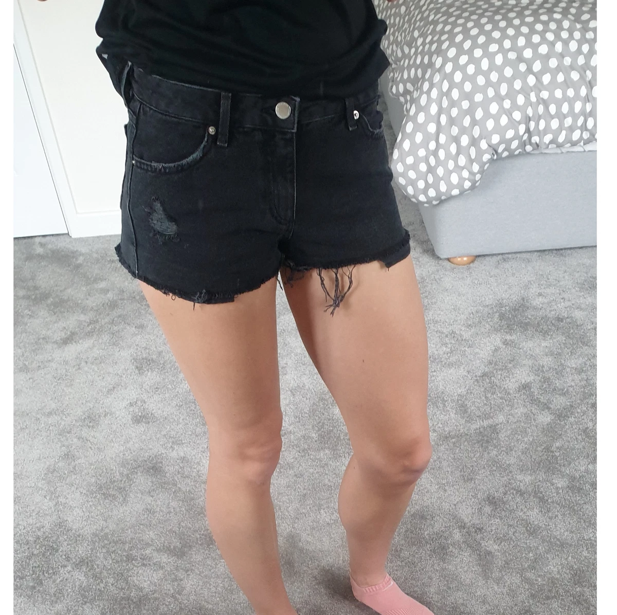 Topshop black shorts outlet