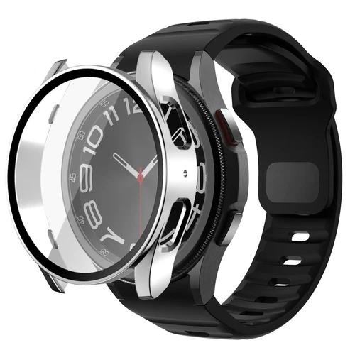 Band + Case Cover For Samsung Galaxy Watch 7/6/5/4/FE 40/44mm Silicone Strap - Picture 19 of 30