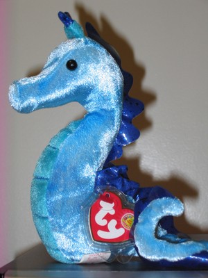 rainbow seahorse beanie baby