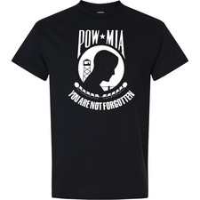 Inktastic POW MIA White T-Shirt Pow:mia Solder Usa Remember September Not Mens