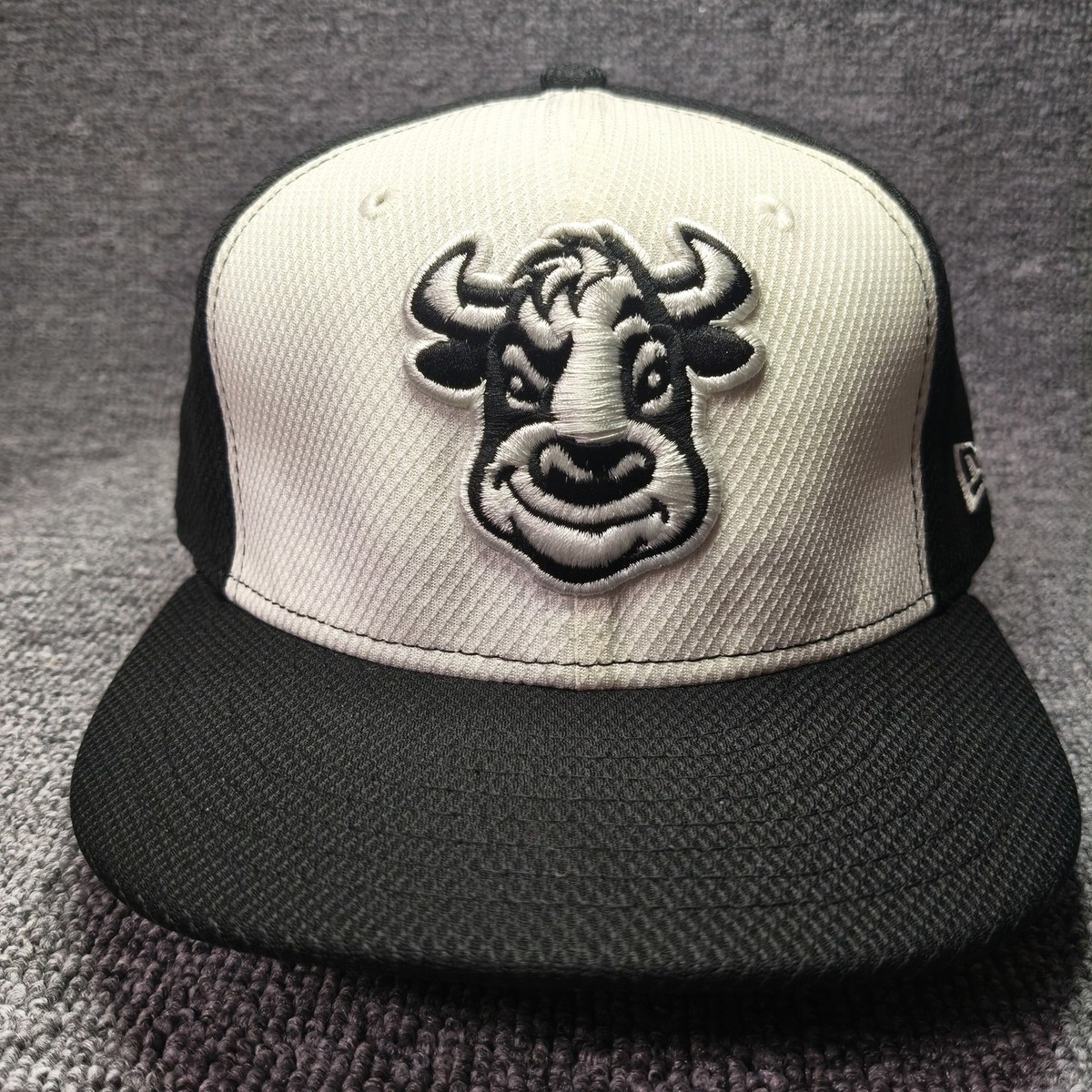 New Era Durham Bulls 59FIFTY Fitted Hat Black Cream 7 1 4 MiLB