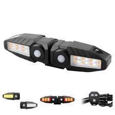 Bike Turn Signals with Projector 5 Modes USB Rechargeable Bike Tail Light Rem...