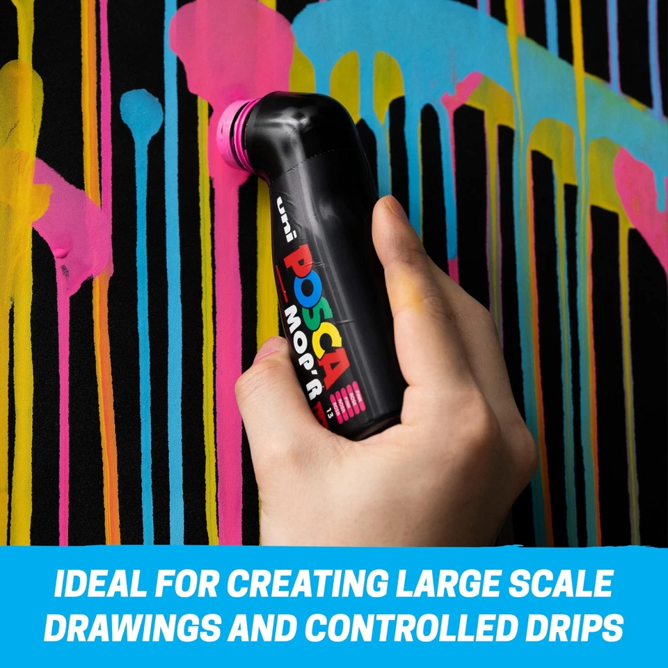  Marcadores de pintura a base de agua posca uni MOP'R PCM-22, producto de oficina redondo Foto 4 de 4