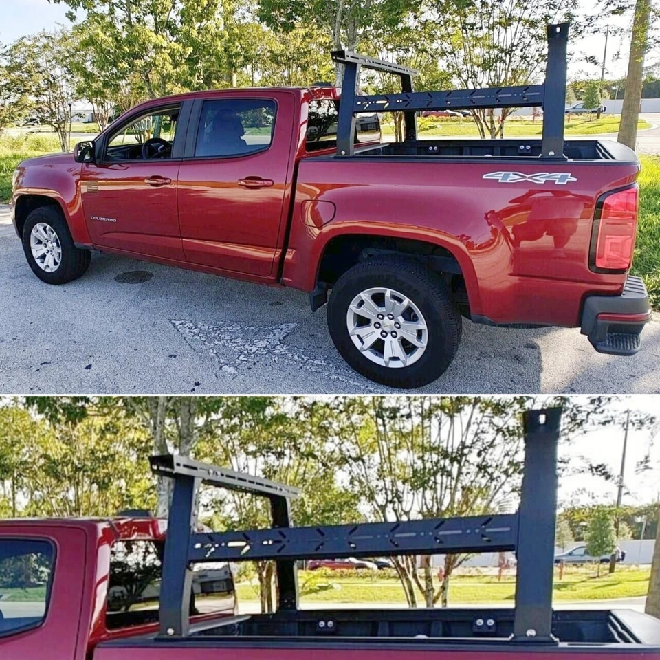 FIT Tacoma/Ford/Tundra/Dodge/Chevy/Nissan Adjustable Truck Bed Rack Overland Foto 2 de 4