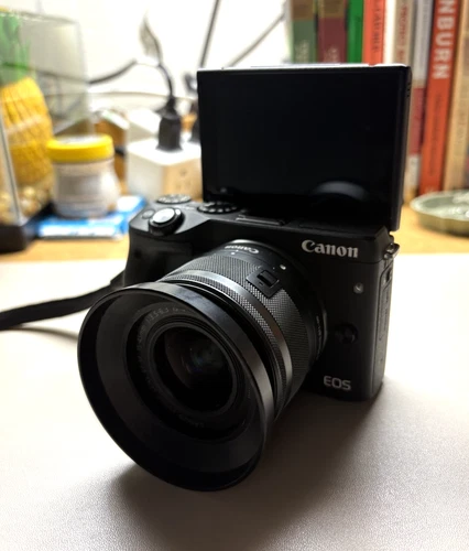 Canon EOS M3 24.2MP Digital SLR Camera - Black (Kit w/ EF-M 18-55mm Lens)