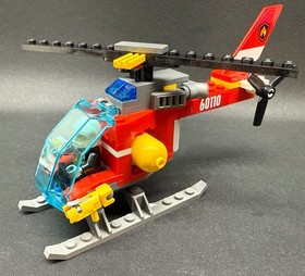 LEGO City Fire Station Complete w/6 MiniFigures Dog & Instructions Set #60110