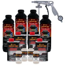 Custom Coat Gm White 1 Gal Urethane Spray-on Truck Bed Liner Kit With Spray Gun Custom Coat Gm White 1 Gal Urethane Spray-on Truck Bed Liner Kit With Spray Gun