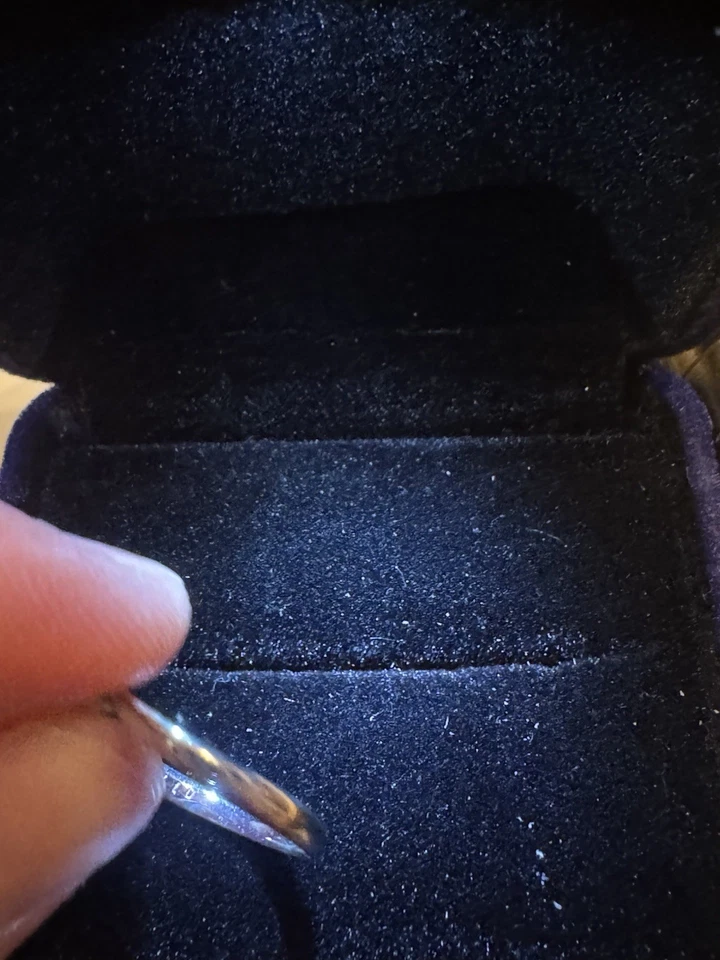 Anillo Promesa Diamante Platino 0,14 quilates Talla 5,75 Foto 3 de 4